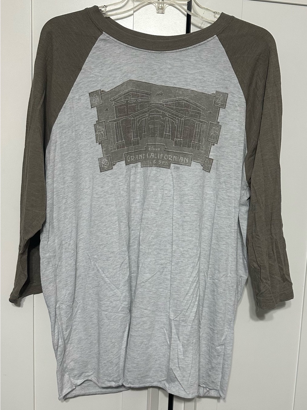 Disney Grand Californian Raglan Long Sleeve Shirt - Gray & Gray